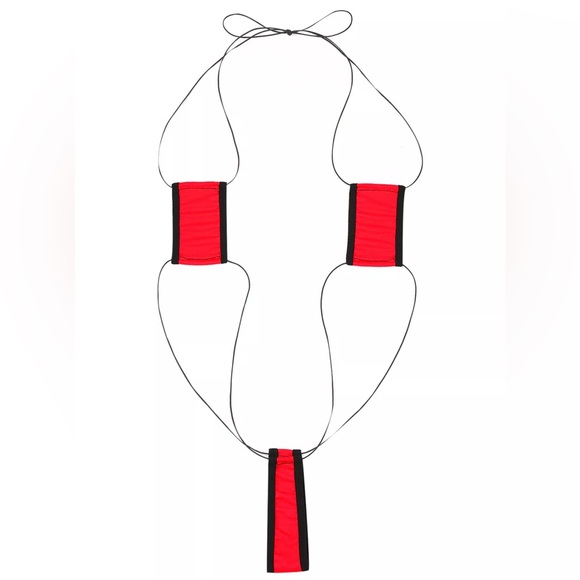 Woman's sexy rare slingshot micro g-string thong bikini contest swimsuit beach - Picture 4 of 5